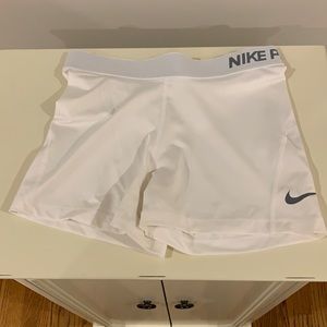 Nike pros! White. Spandex.